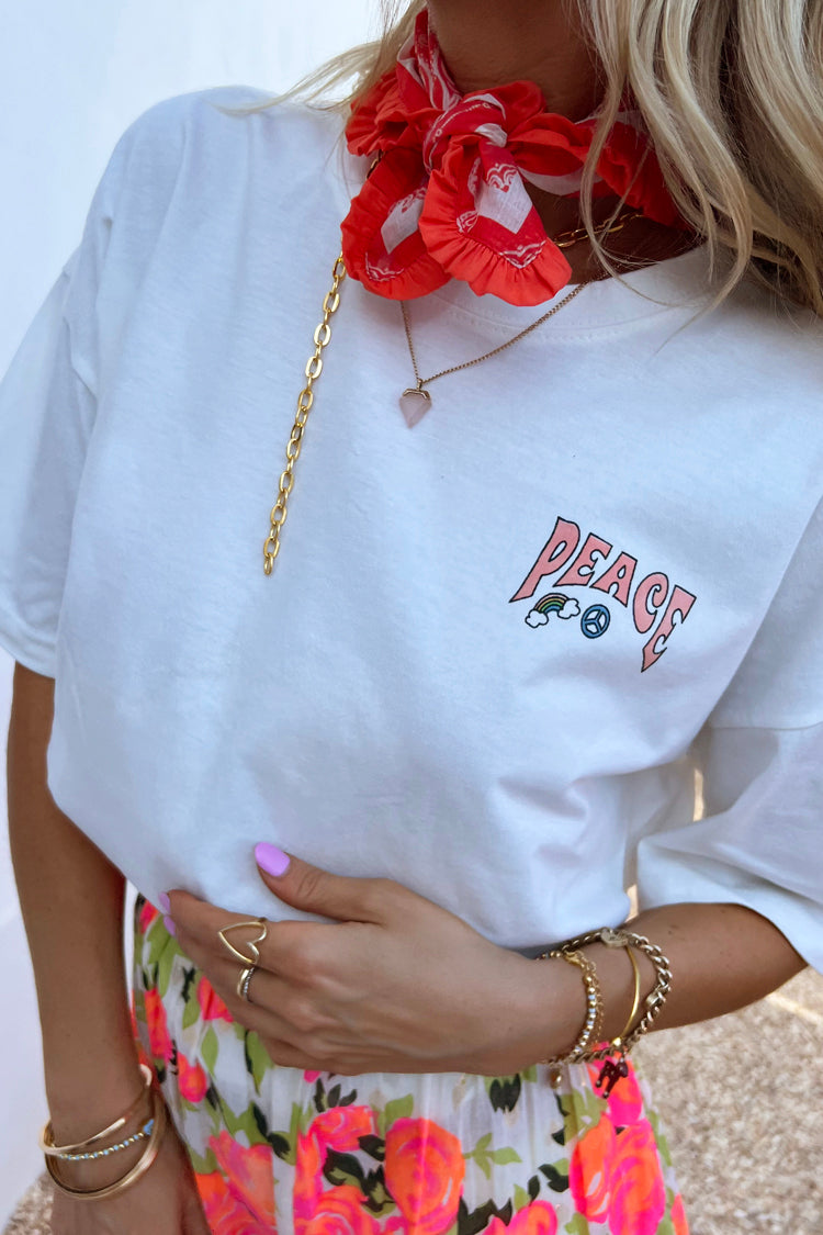 Red Bandana with Ruffle Trim | Western Paisley Print Scarf