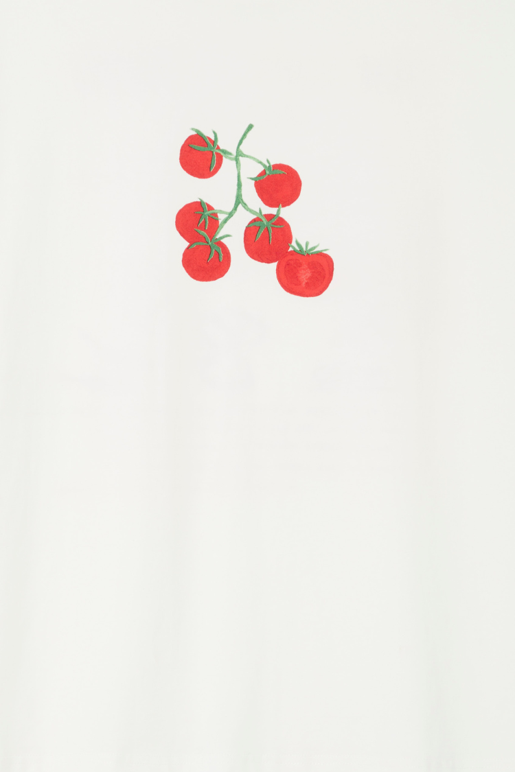 Tomato Print Recipe T-Shirt | Pan Con Tomate Relaxed Fit