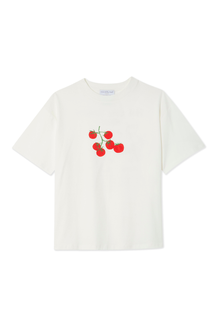 Tomato Print Recipe T-Shirt | Pan Con Tomate Relaxed Fit