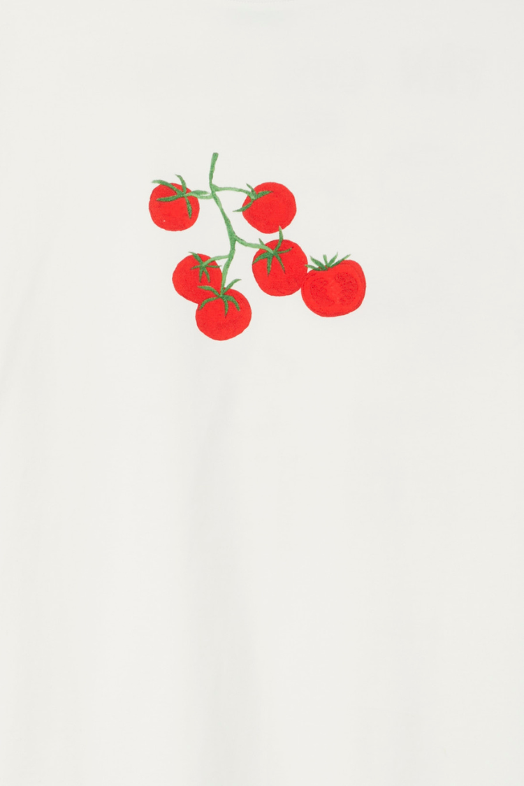 Tomato Print Recipe T-Shirt | Pan Con Tomate Relaxed Fit
