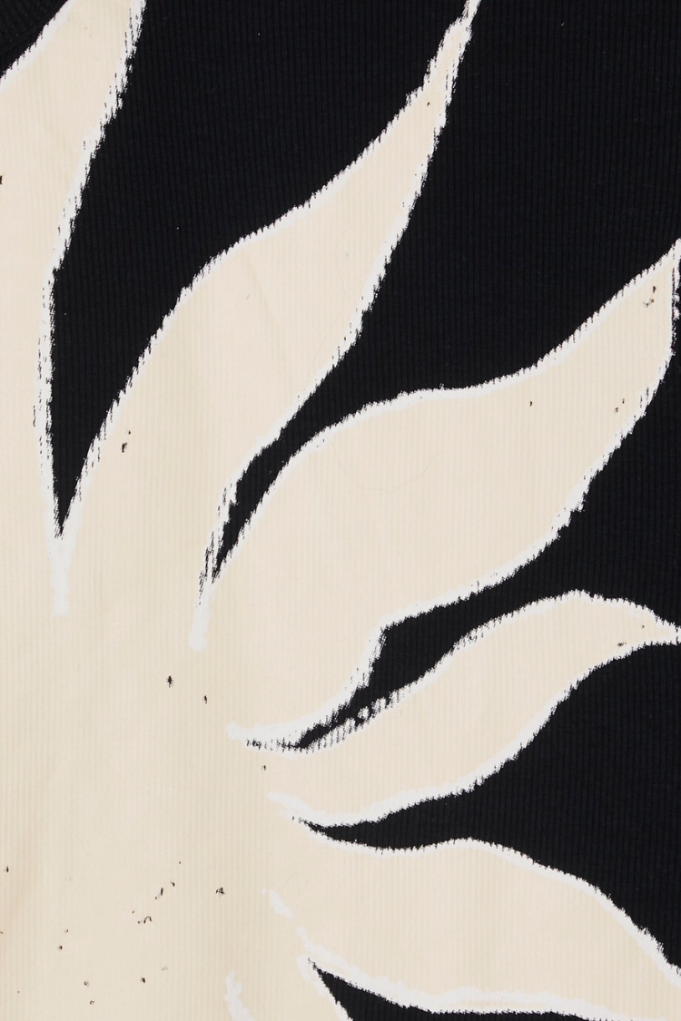 Black Sun Print Tank Top for Beach & Summer | Hand Painted Design