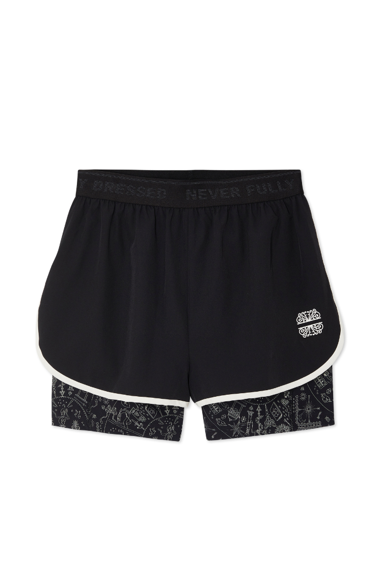 Waterproof Running Shorts with Inner Support & Map Design | Kempton Market