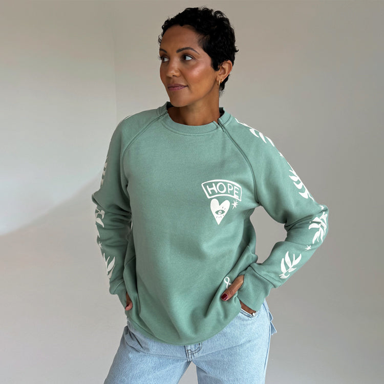 Accessible Sweatshirt with Concealed Zips for Medical Treatments | Sage Sundazed