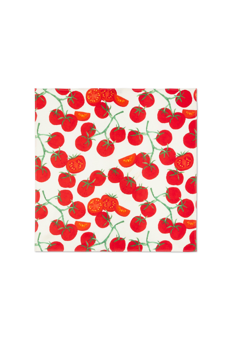 Tomato Print Scarf for Summer & Travel | 100% Viscose