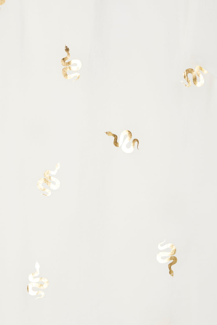 Gold Foil Snake Print Wrap Skirt | Jaspre Multiwear Style