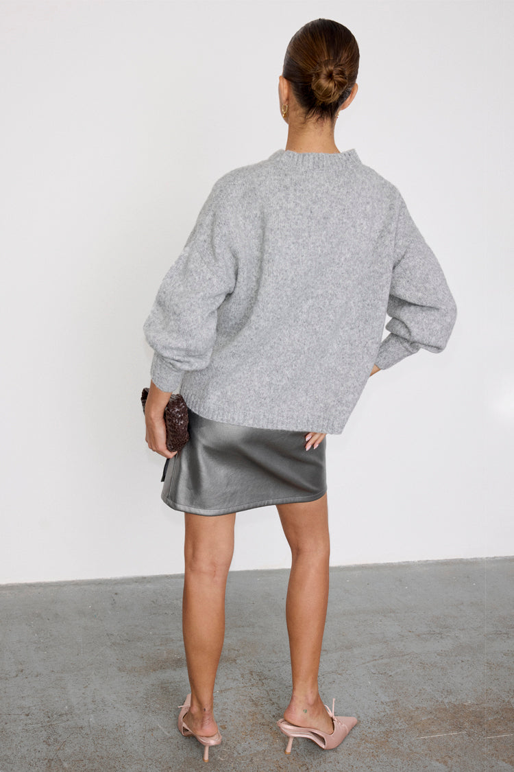 Soft Grey Knit Jumper for Autumn | Copenhagen Pullover