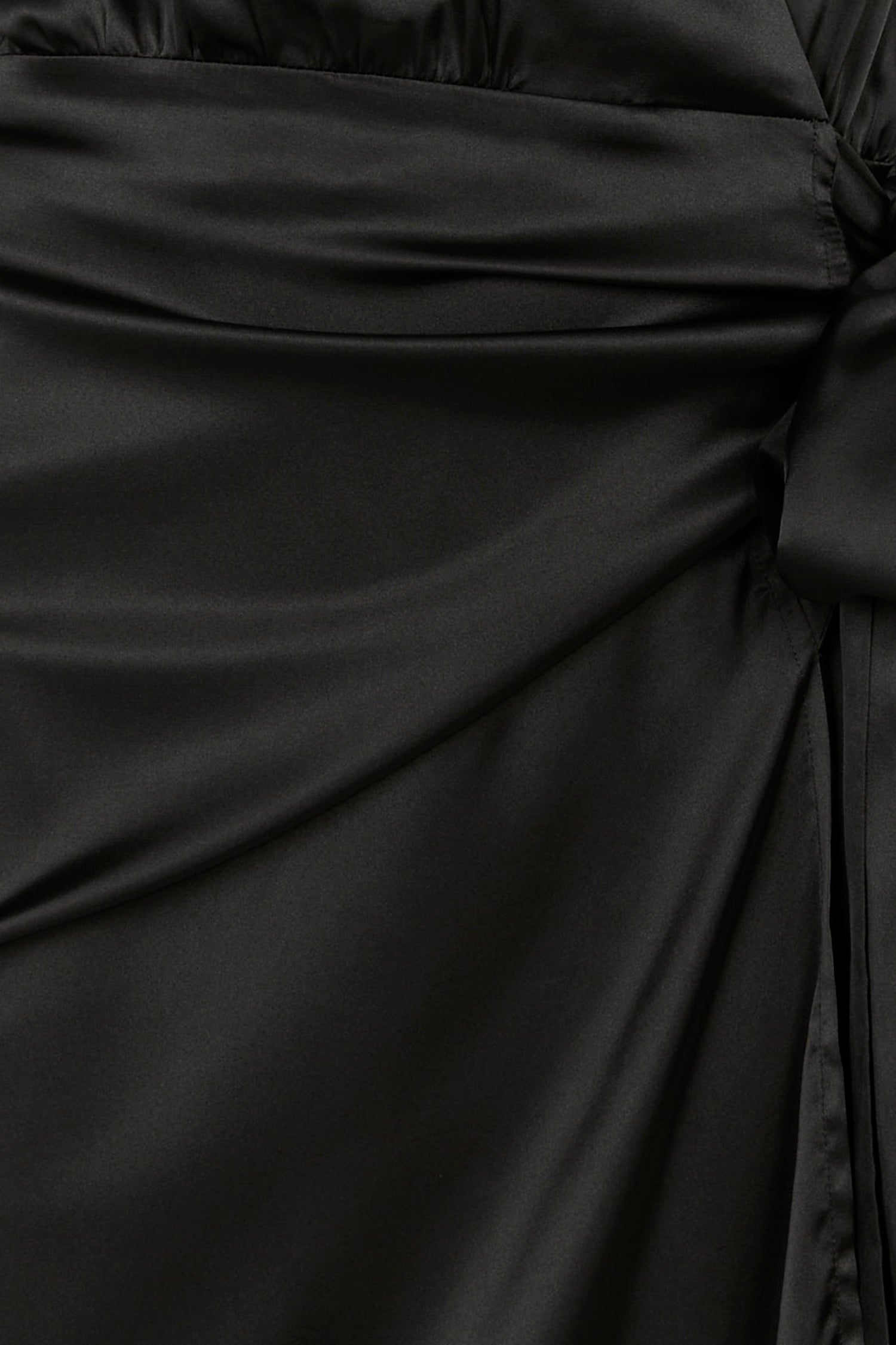 Black Sleeveless Wrap Dress for Women | Vienna Satin Maternity & Nursing Friendly