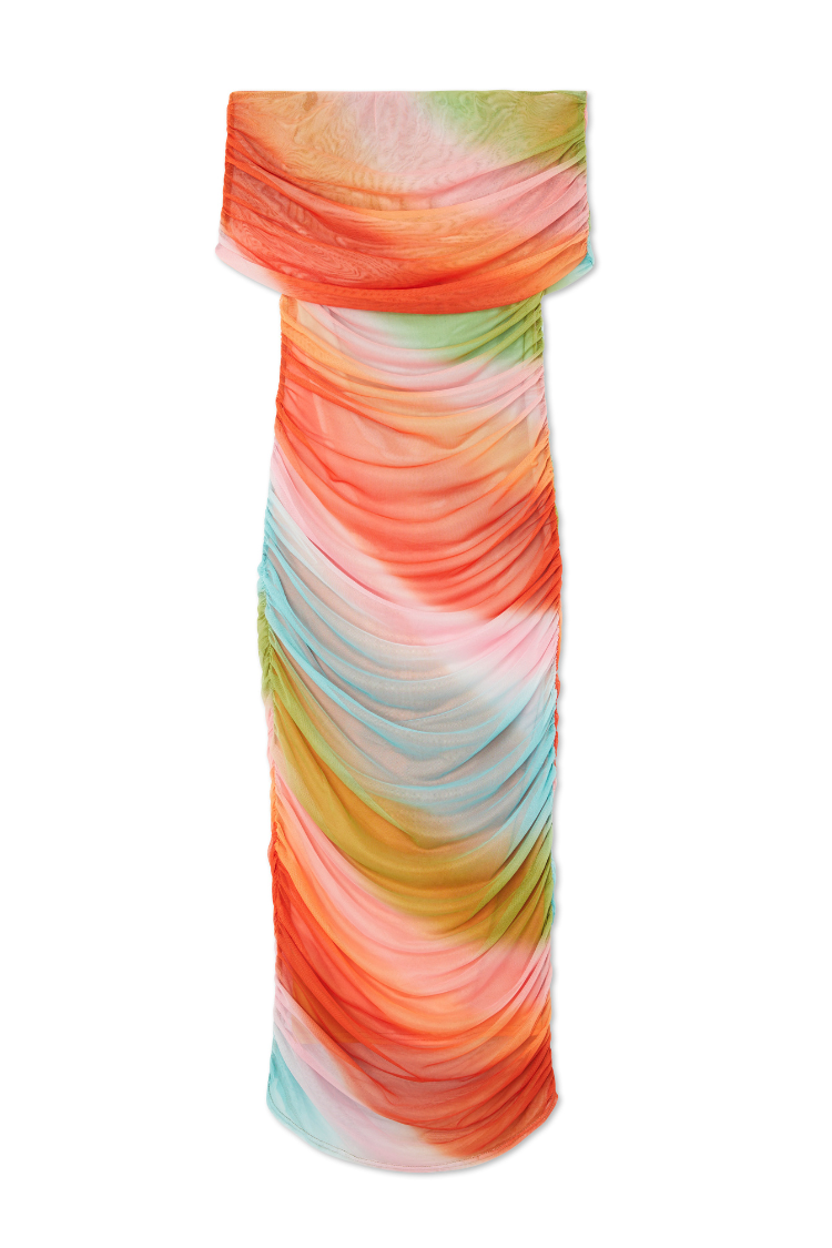 Ombre Mesh Summer Dress with Slip - Stretchy & Sexy Fit