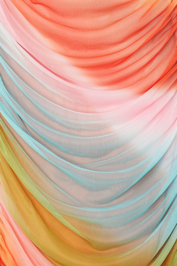 Ombre Mesh Summer Dress with Slip - Stretchy & Sexy Fit