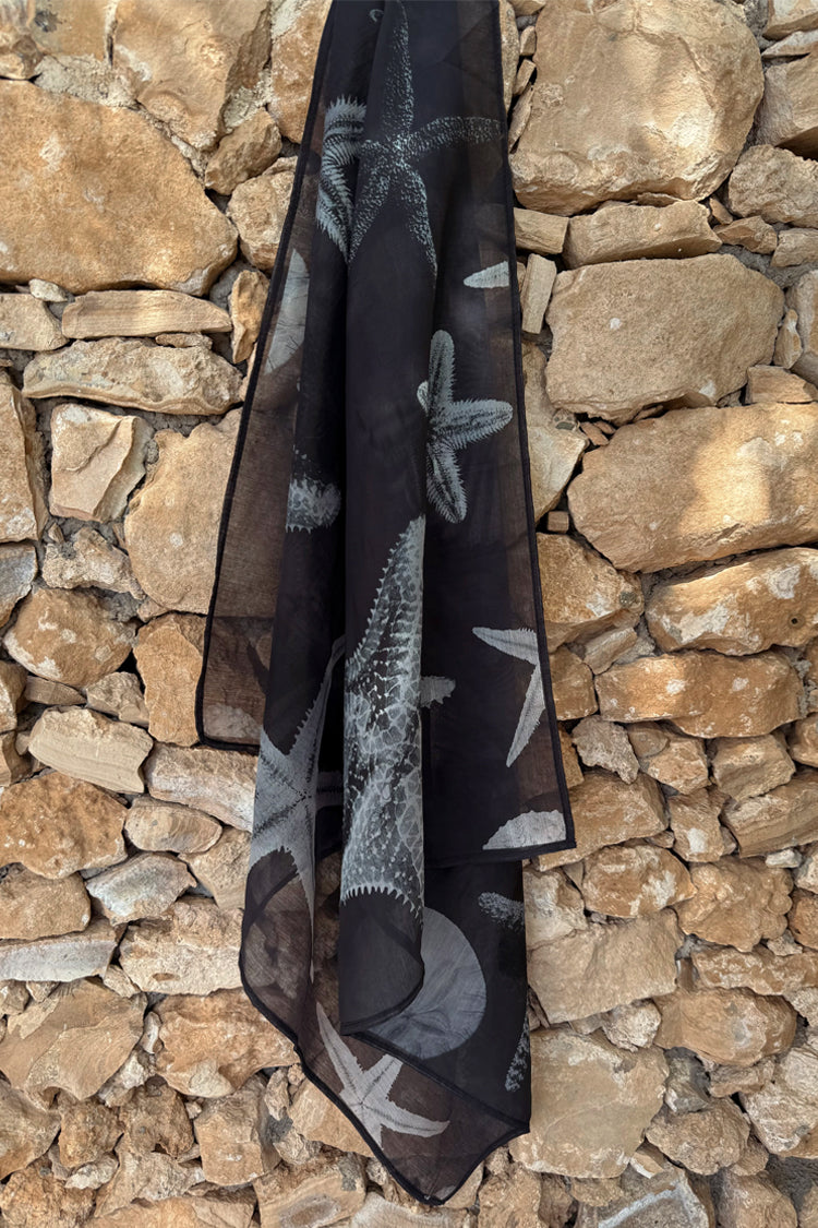 Black Shell Print Bandana for Women | Stylish & Versatile Accessory
