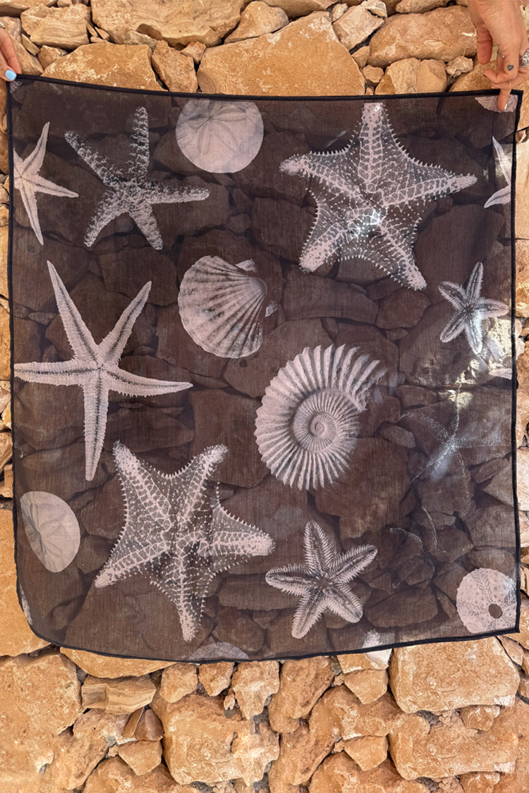 Black Shell Print Bandana for Women | Stylish & Versatile Accessory