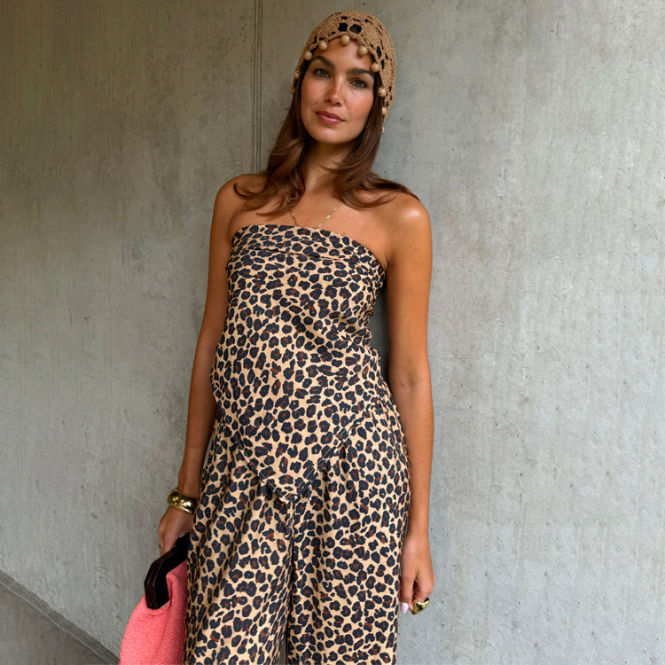 Leopard Print Scarf - Versatile & Oversized for Styling | Lucia